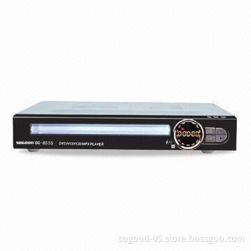 Home DVD Player, Compatible with MP4 (DIVX), DVD, DVD-R, DVD-RW, SVCD, DVCD, VCD, CD, MP3